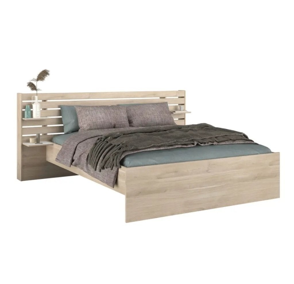 GRATIS Hoofdbord Evy bed, Ophalen, Zo goed als nieuw, Tweepersoons, Stof
