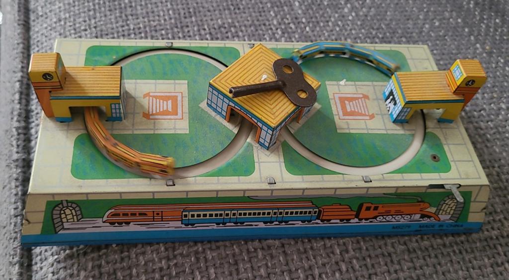 Modeltrein opwindtrein vintage MS279 25 cm lang, Ophalen of Verzenden, Gebruikt, Gelijkstroom, Overige merken