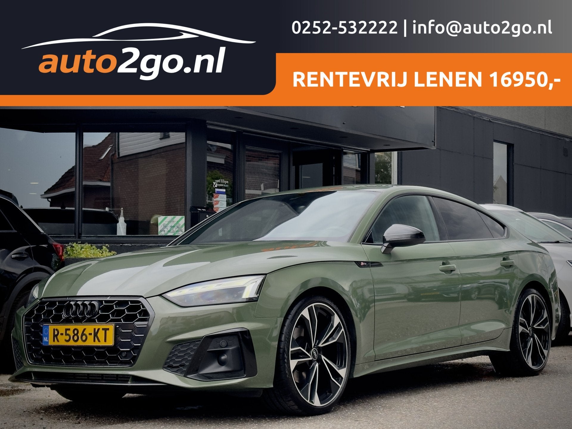 Audi A5 Sportback 35 TFSI AUT7 3X S-LINE EDITION NAVI DIGI-D, Gebruikt, 4 cilinders, Leder, 1485 kg