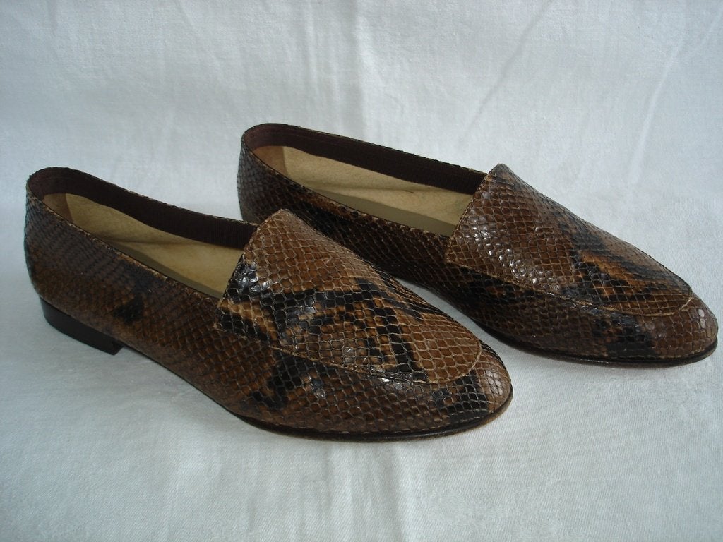 Pauw Panara loafers mt 39,5 bruin reptiel leer Italy najaar, Kleding | Dames, Schoenen, Bruin, Instappers, Ophalen of Verzenden