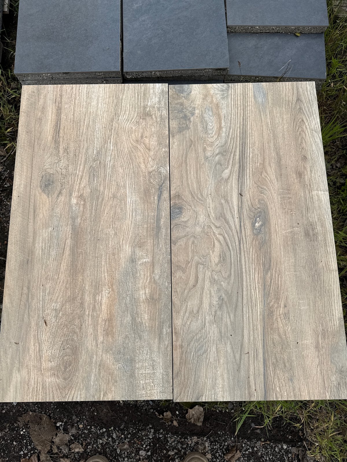 12 Nieuwe Houtlook Keramische Tegels 45x90x6cm, Tuin en Terras, Ophalen, Keramiek, Nieuw, Minder dan 5 m²