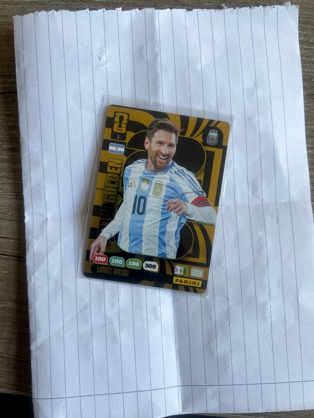 Adrenalyn Golden Baller WK 2026 - Lionel Messi, Verzamelen, Ophalen of Verzenden, Zo goed als nieuw, Buitenlandse clubs, Spelerskaart