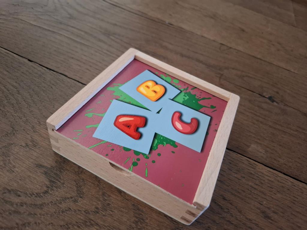 Houten Alfabet Spel - Leer Letters Spelenderwijs, Ophalen, Gebruikt, Taal en Lezen