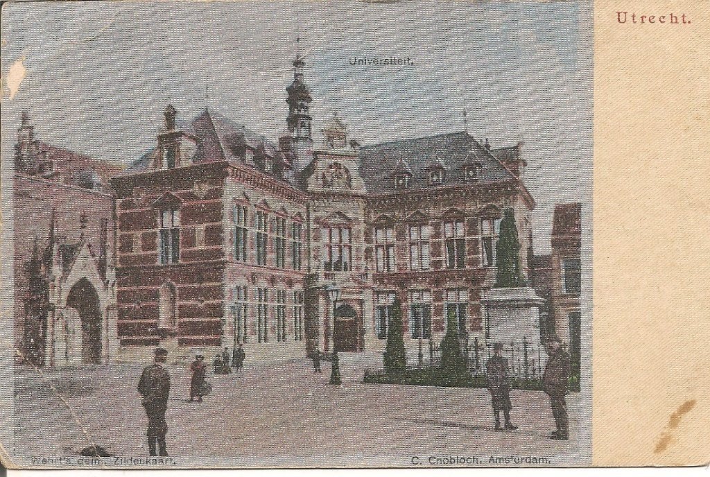 Zijdekaart Universiteit Utrecht - Voor 1920, Ophalen of Verzenden, Voor 1920, Ongelopen, Utrecht