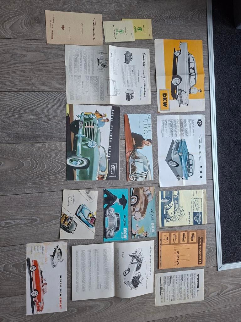 Verzameling Goggomobil, Vespa, DKW,  Wartburg, Auto Union, Ophalen of Verzenden, Gelezen, Algemeen