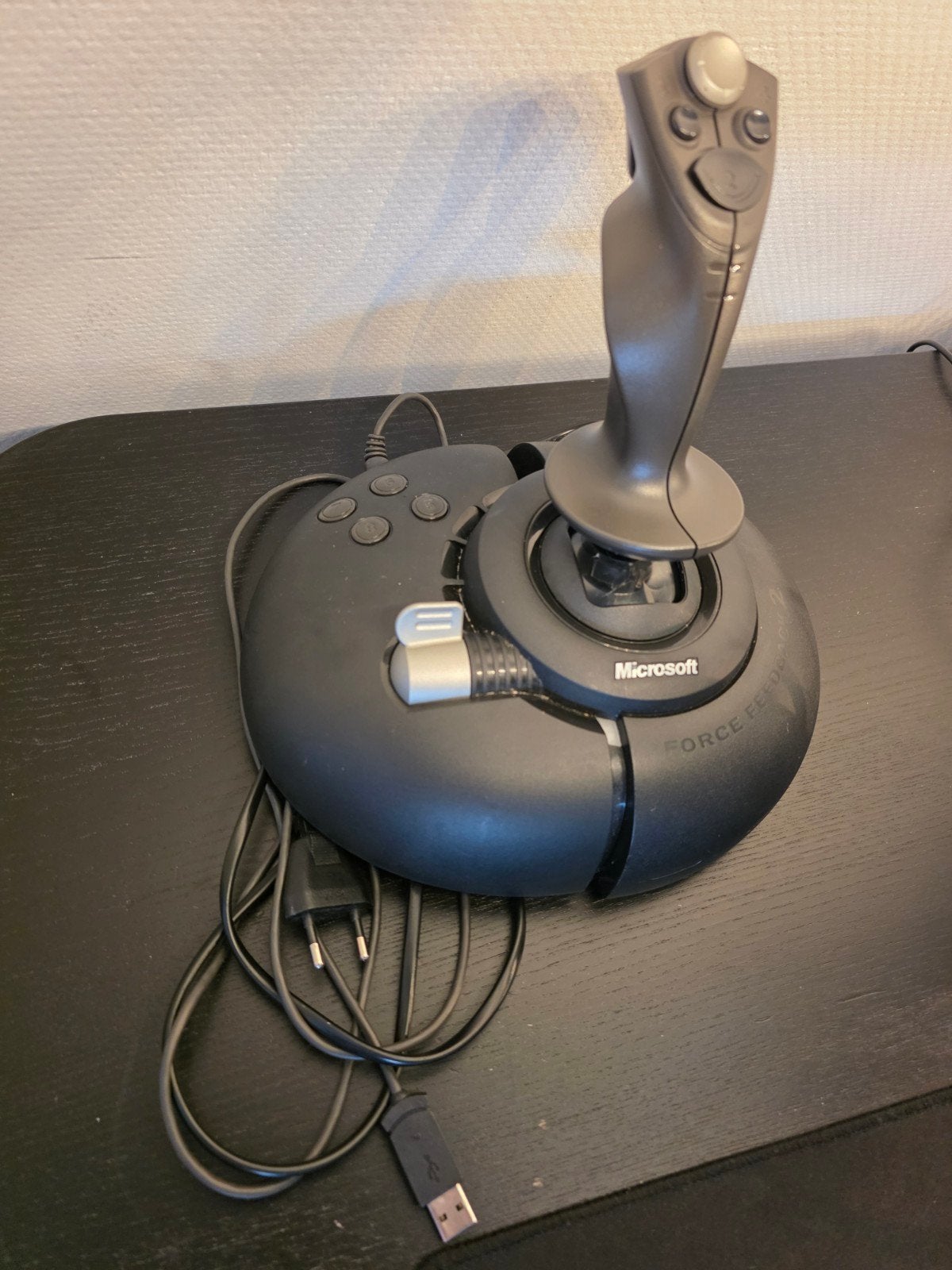 DEFECT kapotte  microsoft sidewinder 2 force feedback joy, Computers en Software, Joysticks, Ophalen of Verzenden, Niet werkend