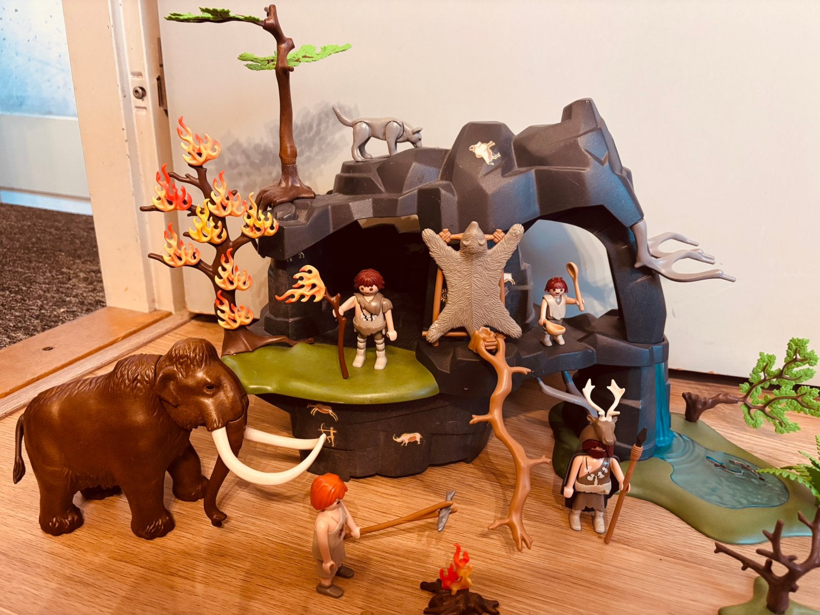 Playmobil 5100 Steentijd Grot met Mammoet en Figuren, Ophalen of Verzenden, Gebruikt, Complete set