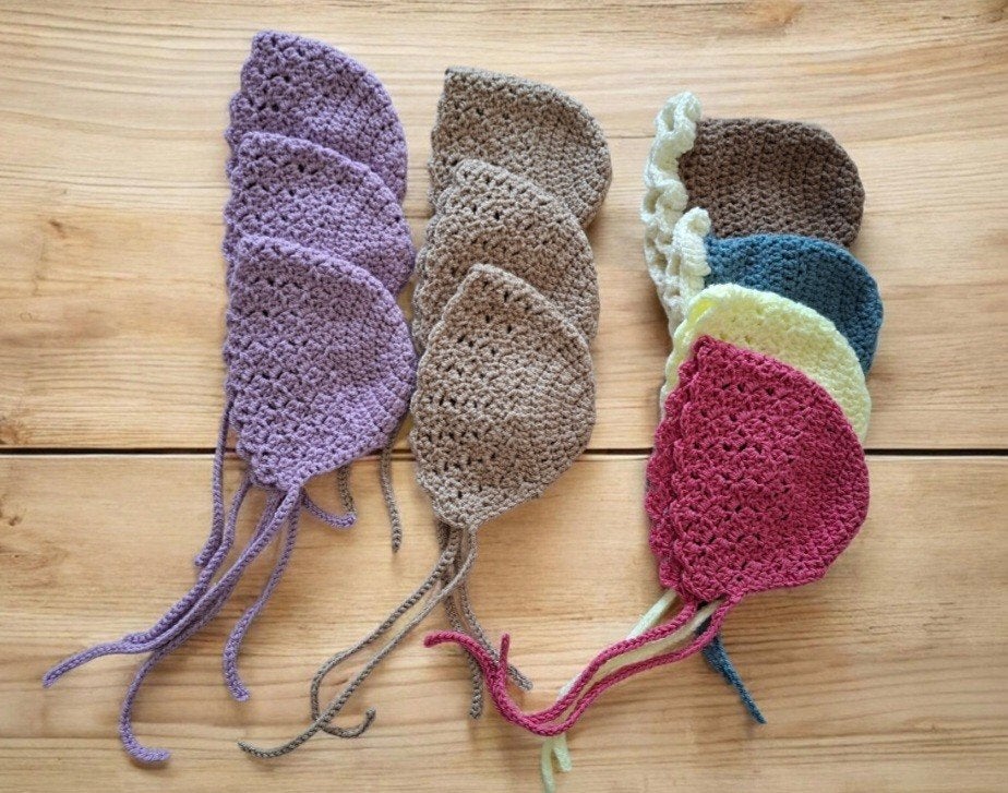 10 Gehaakte Baby Mutsjes, Verzenden, Nieuw