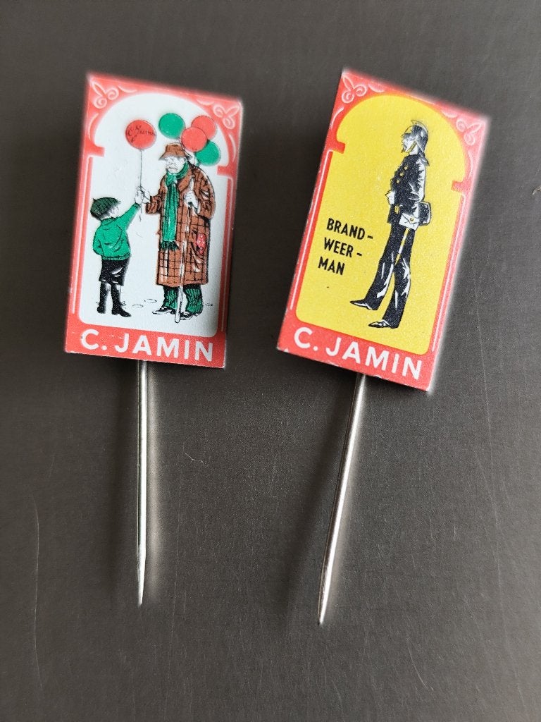 JAMIN - VINTAGE SPELDJES - BALONNEN VERKOPER & BRANDWEERMAN, Verzamelen, Ophalen of Verzenden, Nieuw, Gebruiksvoorwerp