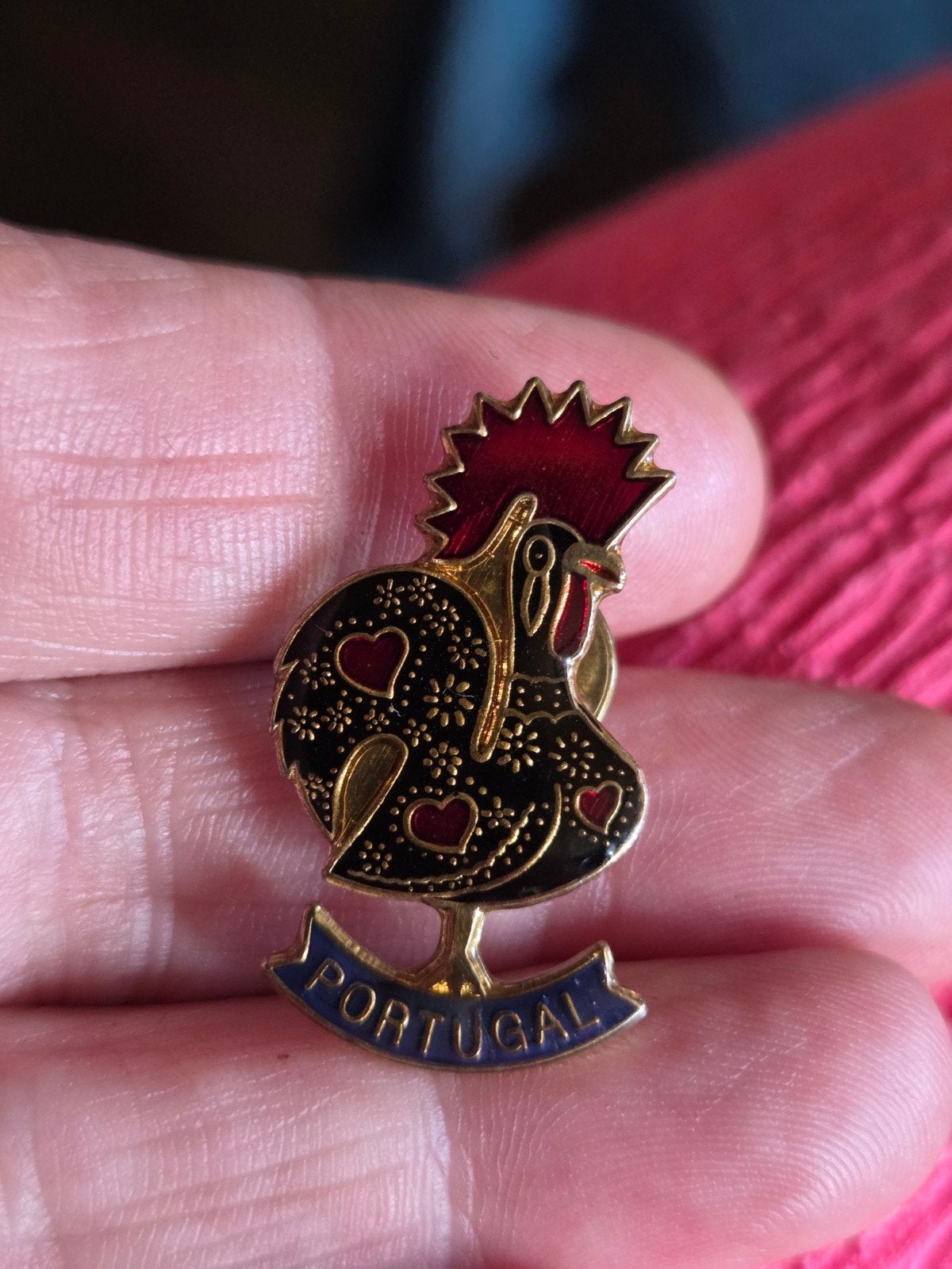 Haan pin Portugal, Ophalen of Verzenden