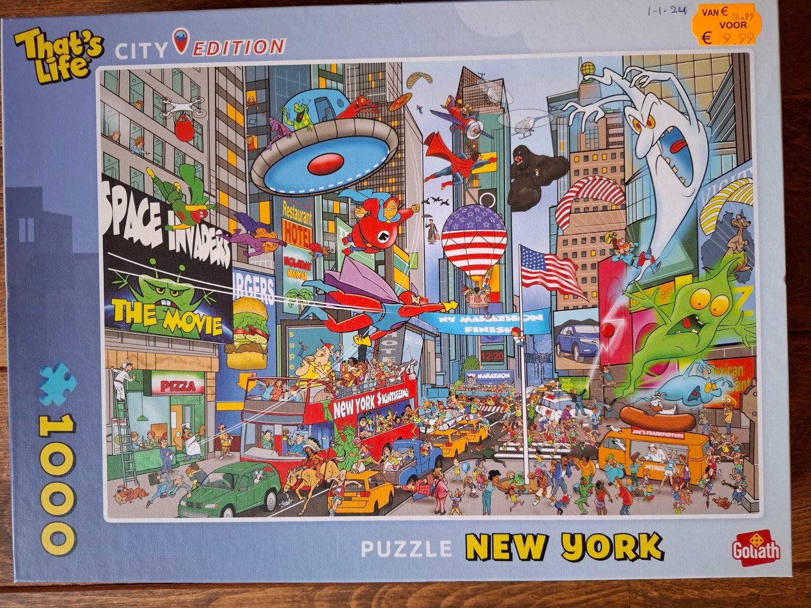That's Life puzzel New York, Ophalen of Verzenden, 500 t/m 1500 stukjes, Zo goed als nieuw