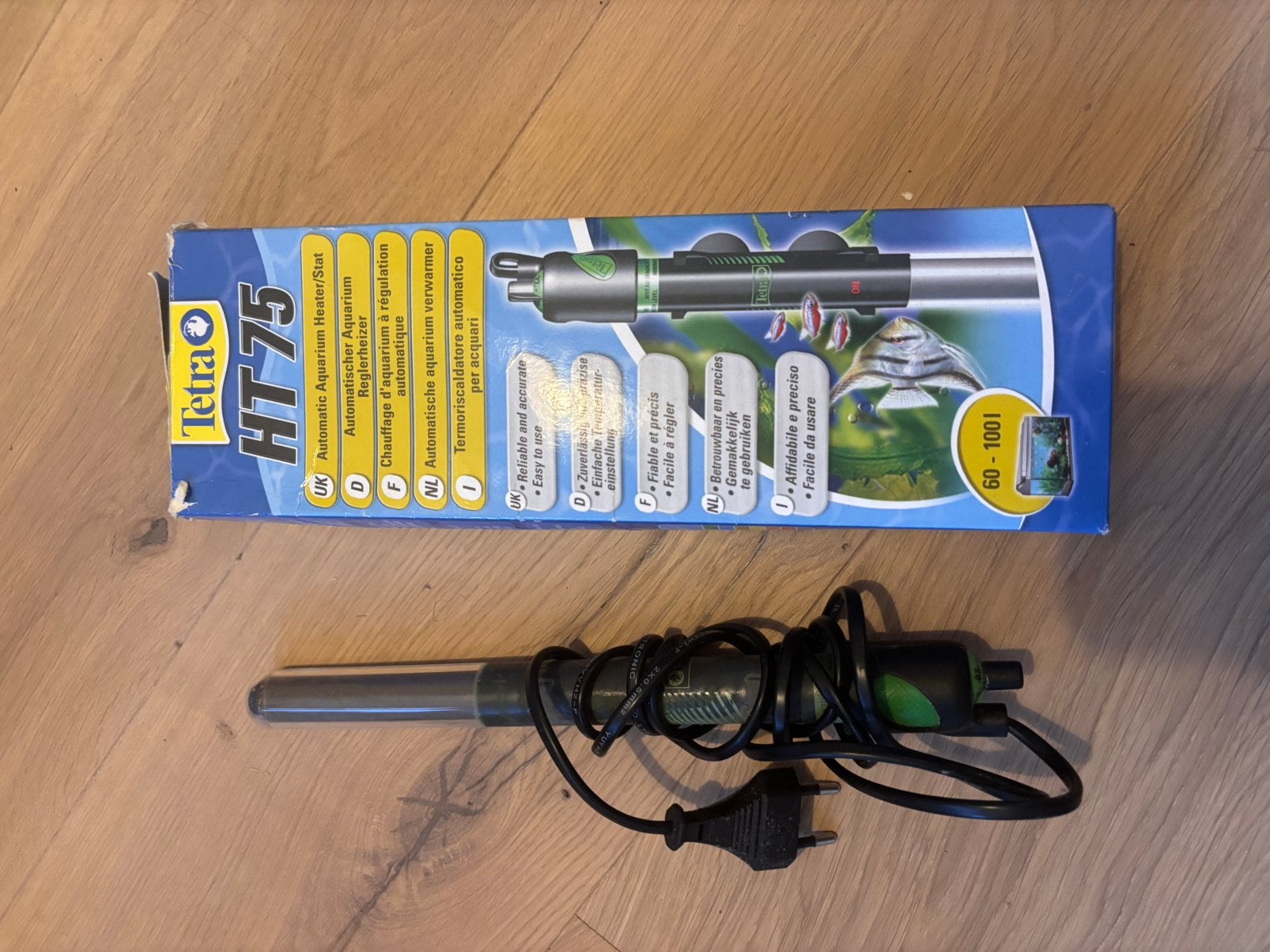 Tetra HT75 Aquarium Heater 75W, Gebruikt, Verlichting of Verwarming, Ophalen of Verzenden, Verwarming