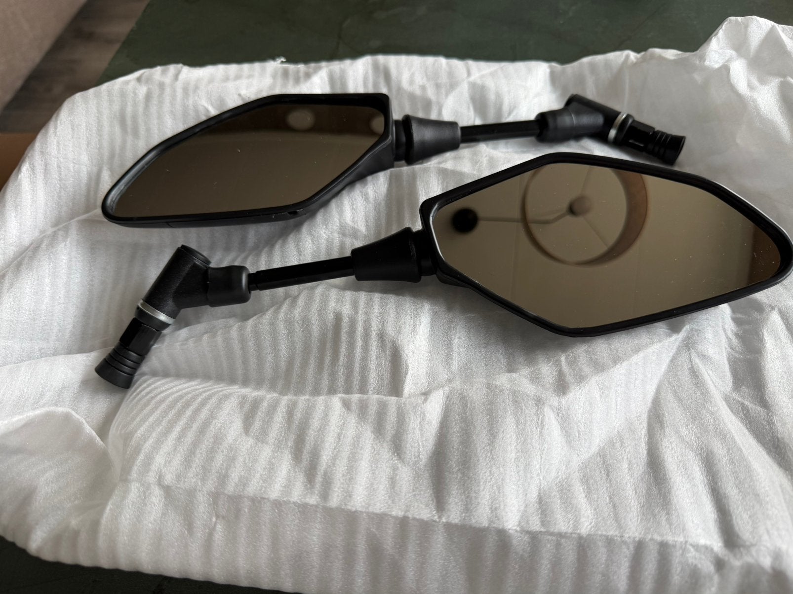 Set zwarte achteruitkijkspiegels, Motoren, Ophalen, Nieuw