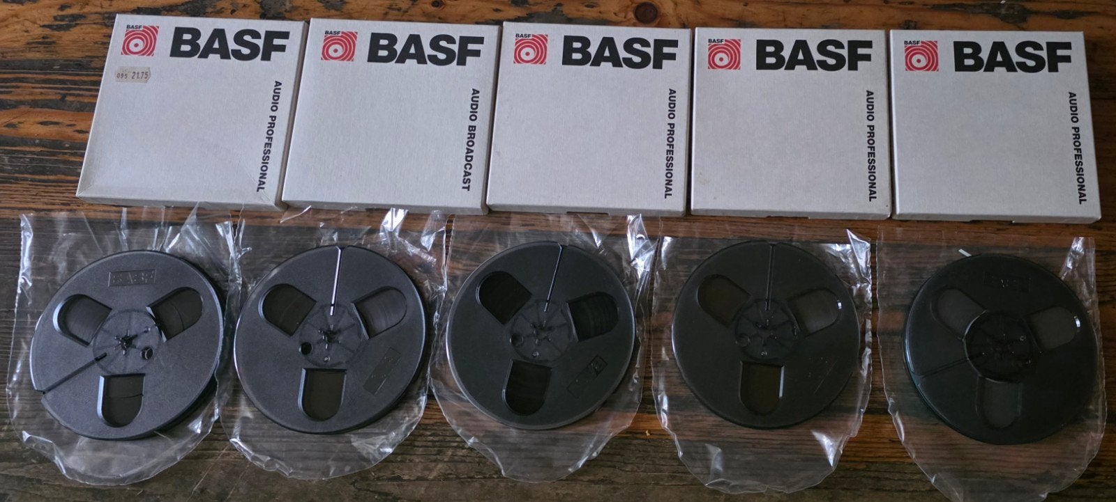 5x BASF Audio Professional Audio Broadcast banden, Ophalen of Verzenden, Onderdeel, Met banden