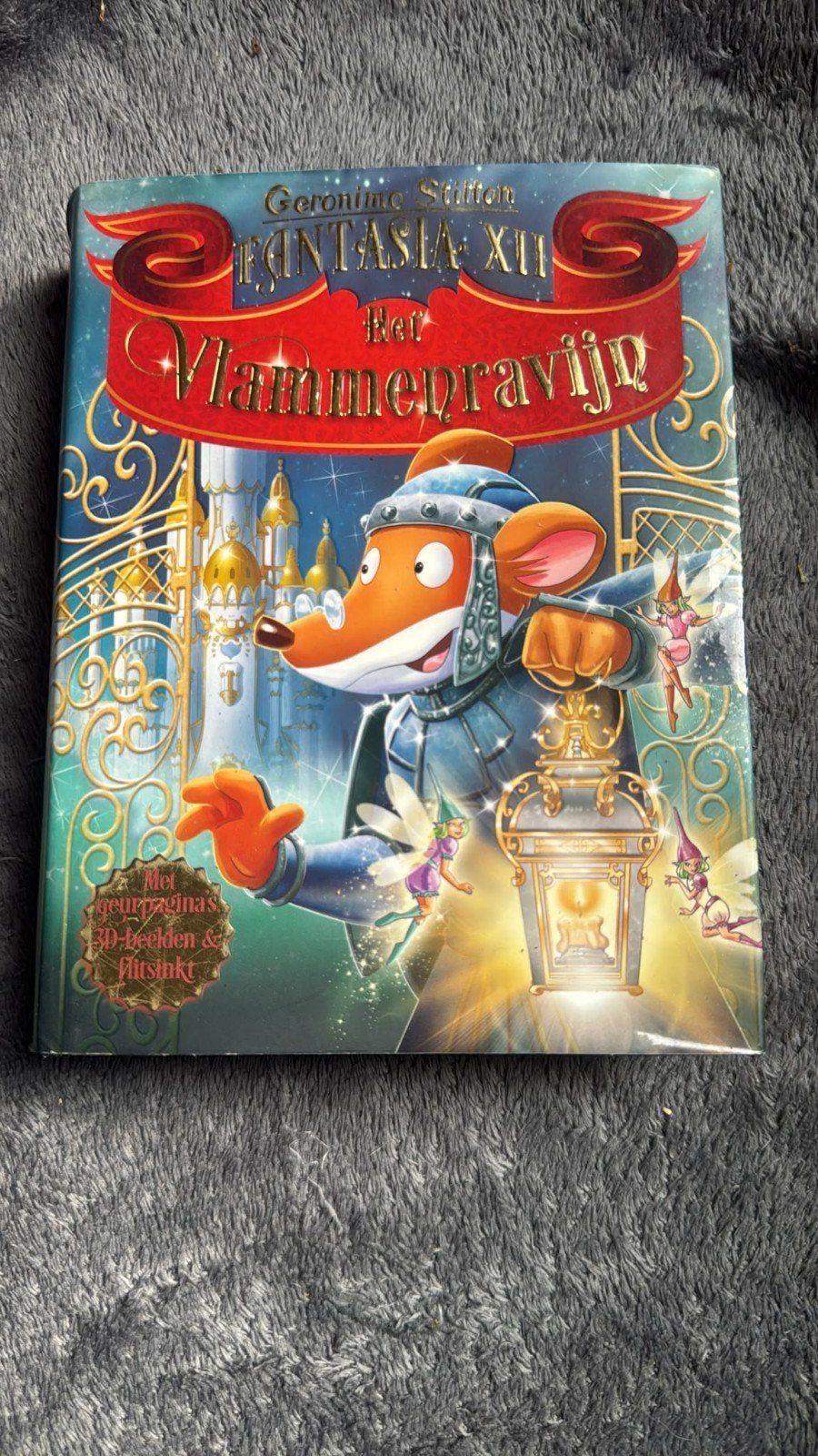 FANTASIA XII: Het Vlammenravijn - Geronimo Stilton, Boeken, Ophalen of Verzenden, Zo goed als nieuw, Geronimo Stilton