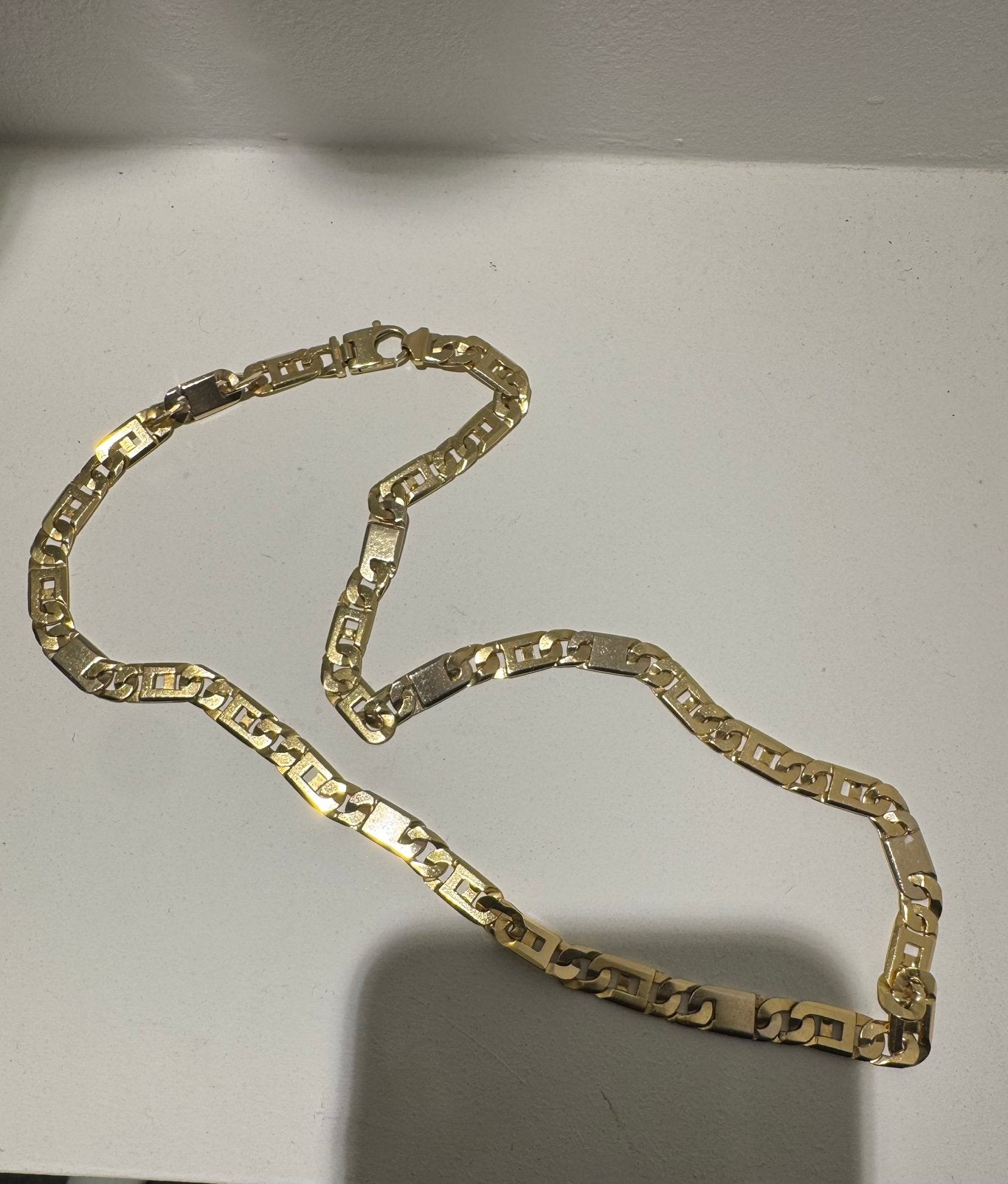 GOUDEN KETTING 18K 106 GR ROLLIE, Ophalen, Zo goed als nieuw, Geel, Goud