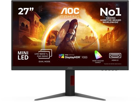 AOC G4 U27G4XM 4K Mini LED Gaming Monitor 160Hz HDMI 2.1