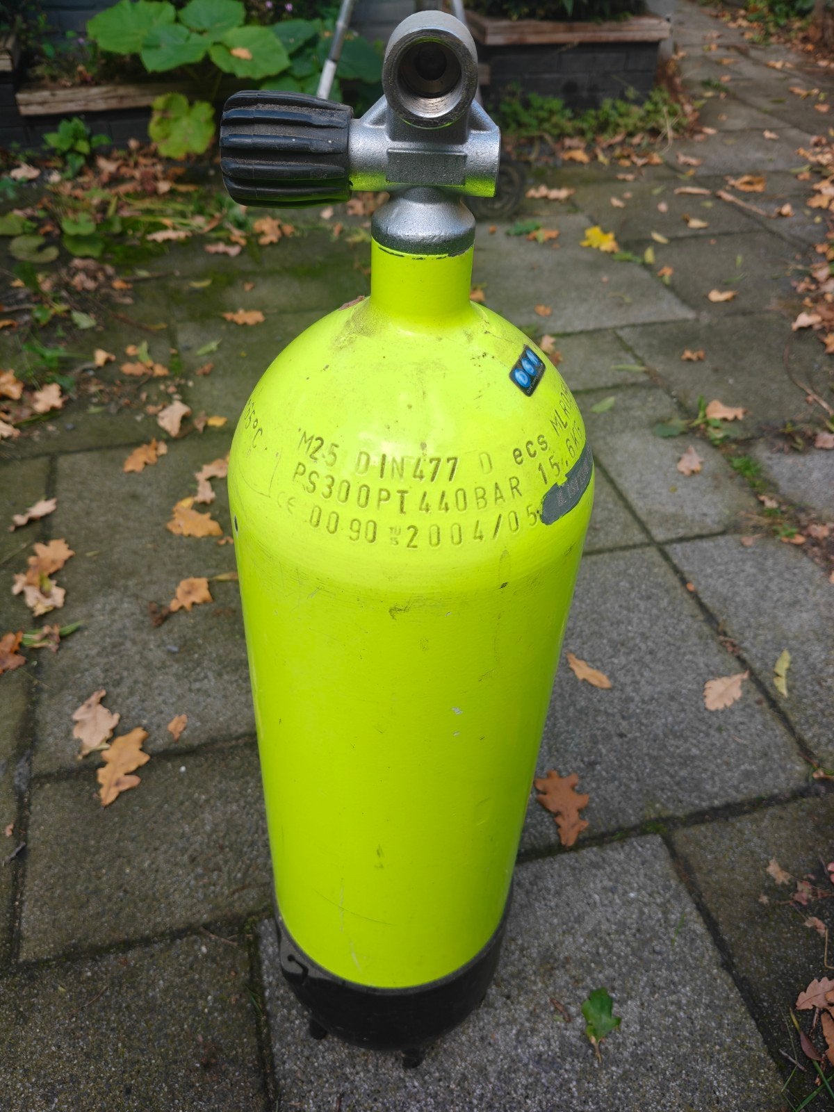 Duikfles 10L 300bar - Zo goed als nieuw, Watersport en Boten, Ophalen, Zo goed als nieuw, Duikfles