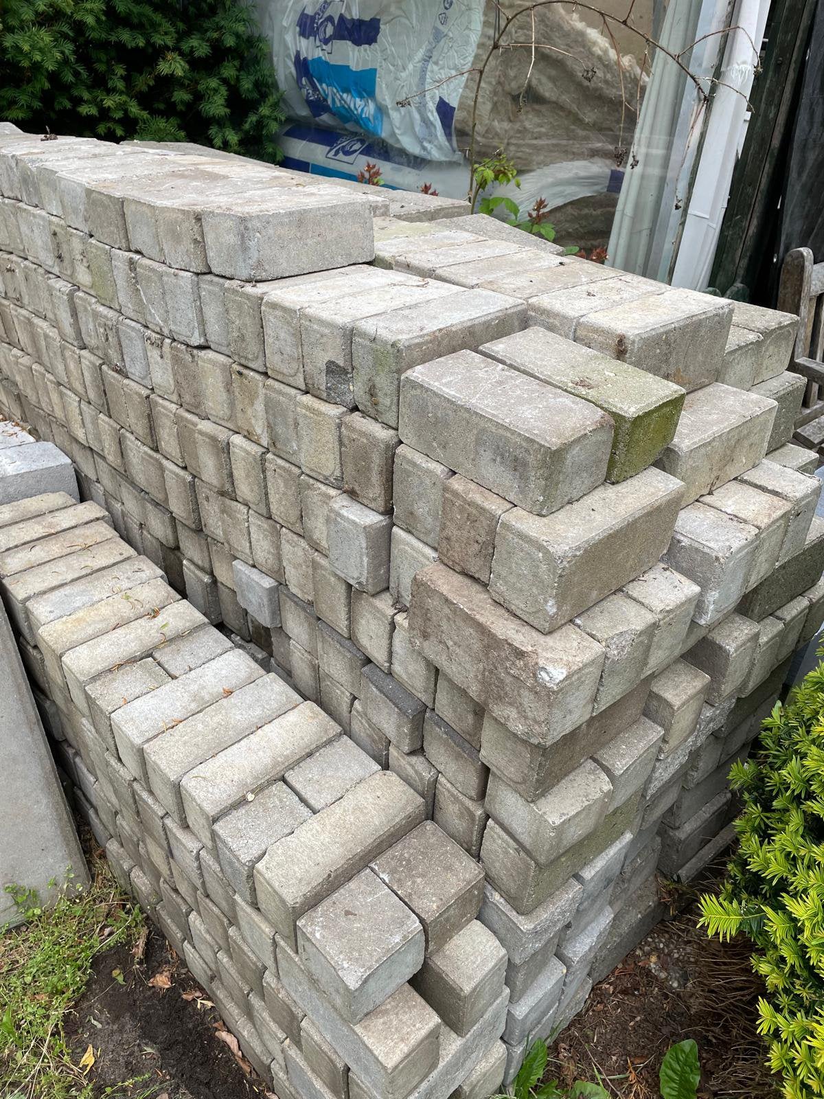Gratis licht grijze betonnen klinkers, Ophalen, Gebruikt, Beton, Klinkers