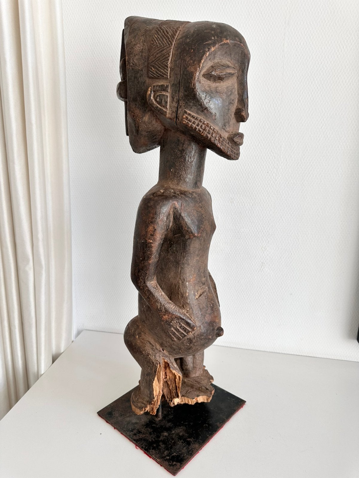 Authentiek 1940 Zeldzaam HEMBA Niembo Dela Luika beeld 70 cm, Antiek en Kunst, Kunst | Niet-Westerse kunst, Ophalen of Verzenden