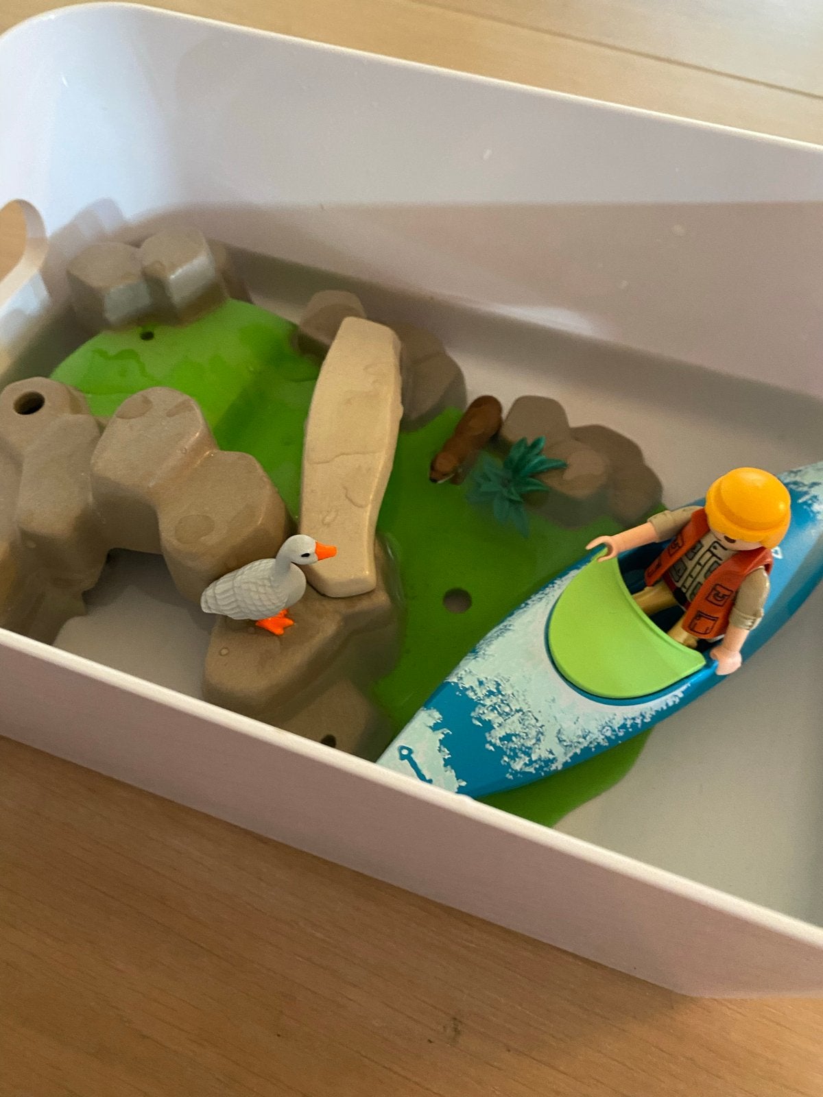 Foto 2 van Playmobil Rivier Set met Kano en Figuren