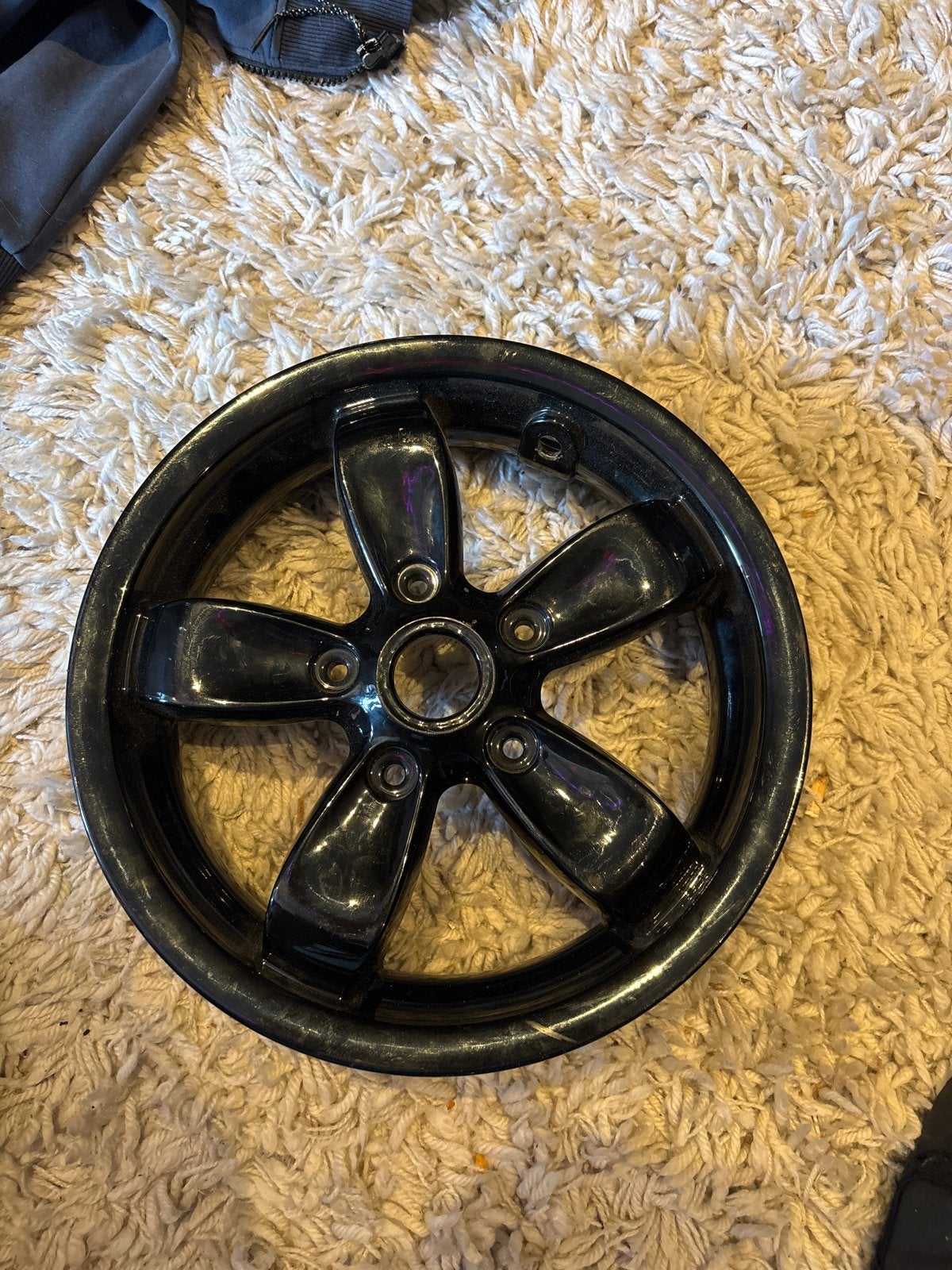 Zwarte Velg - Poadercoat vespa primavera, Ophalen, Gebruikt