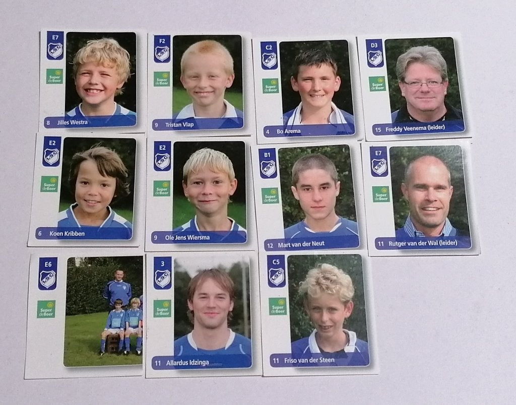 Voetbal plaatjes LSC Sneek, Ophalen, Meerdere plaatjes
