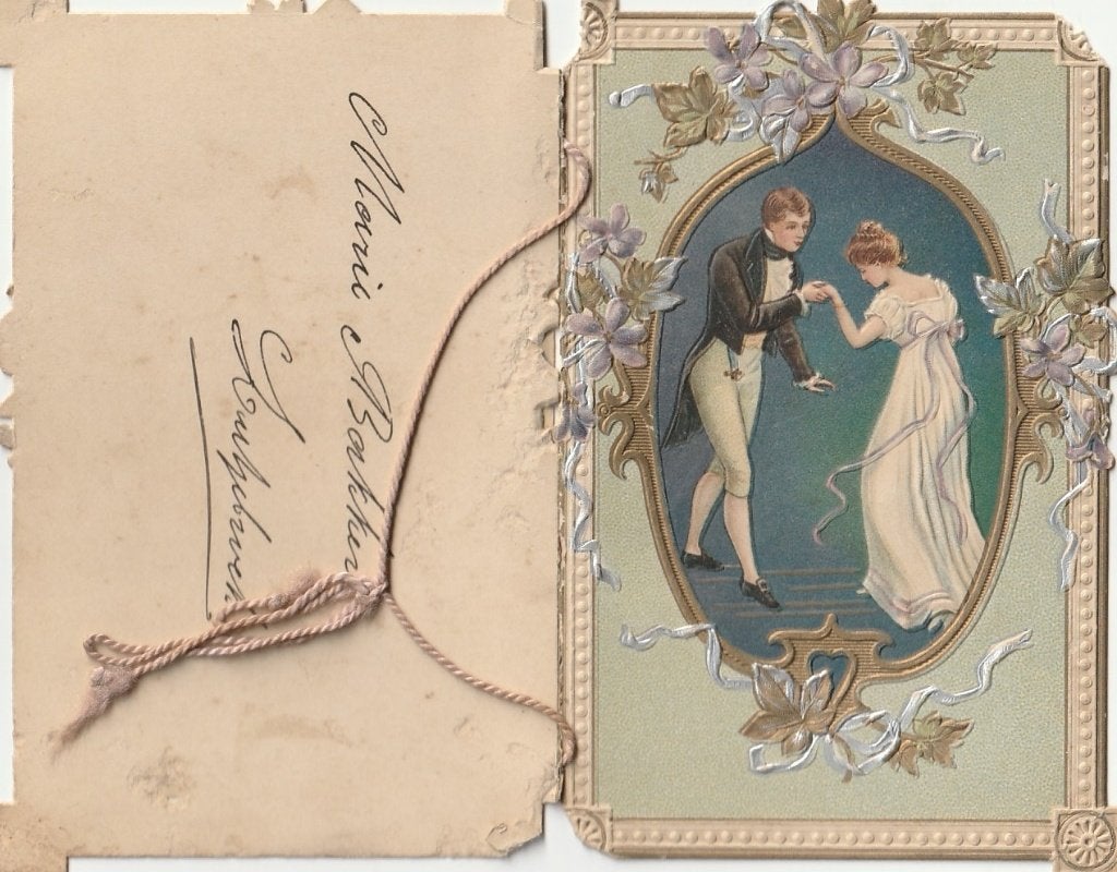 RELIEF HUWELIJK FELICITATIE BEGIN 1900 ZEER MOOI KAART KO796, Ophalen of Verzenden, Voor 1920, Ongelopen, Overige thema's