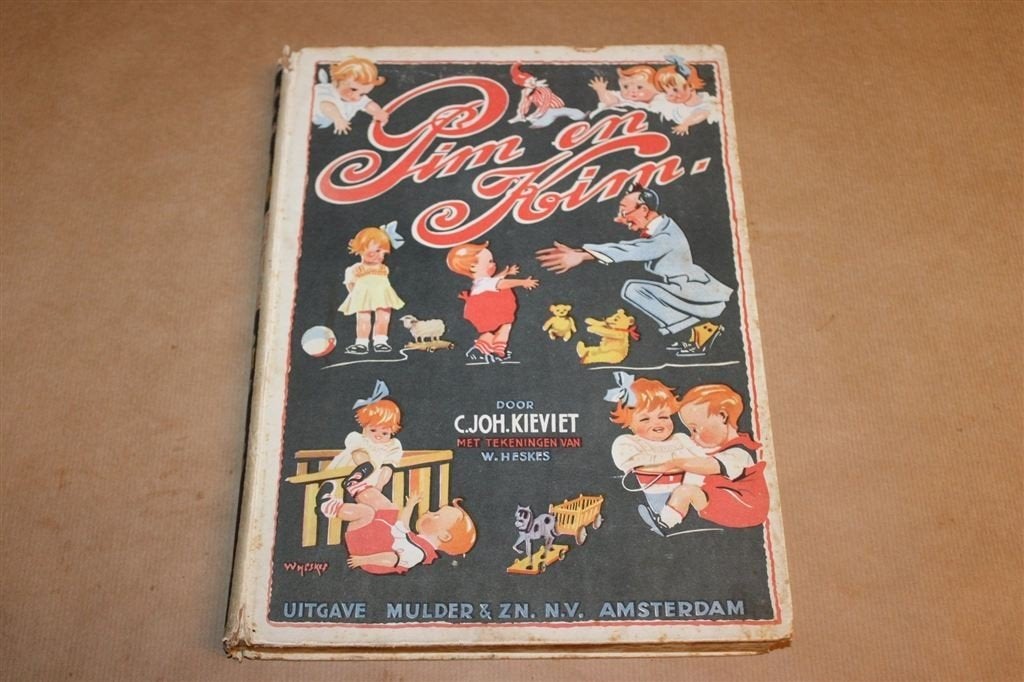 Pim en Kim — C. Joh Kieviet, Kinderboek Vintage ca. 1950, Ophalen of Verzenden, Gelezen