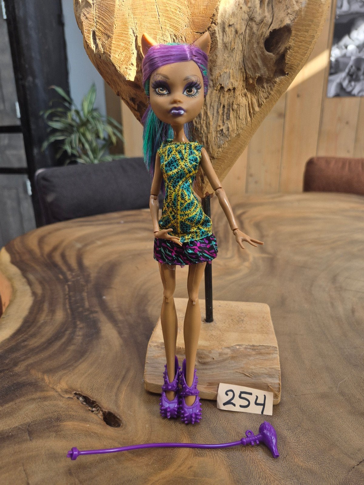 Monster High Clawdeen Wolf pop met accessoires, Ophalen of Verzenden, Zo goed als nieuw, Overige typen