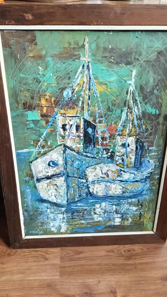 Spaans schilderij Ferrer Cabrera rond 1960, Antiek en Kunst, Ophalen