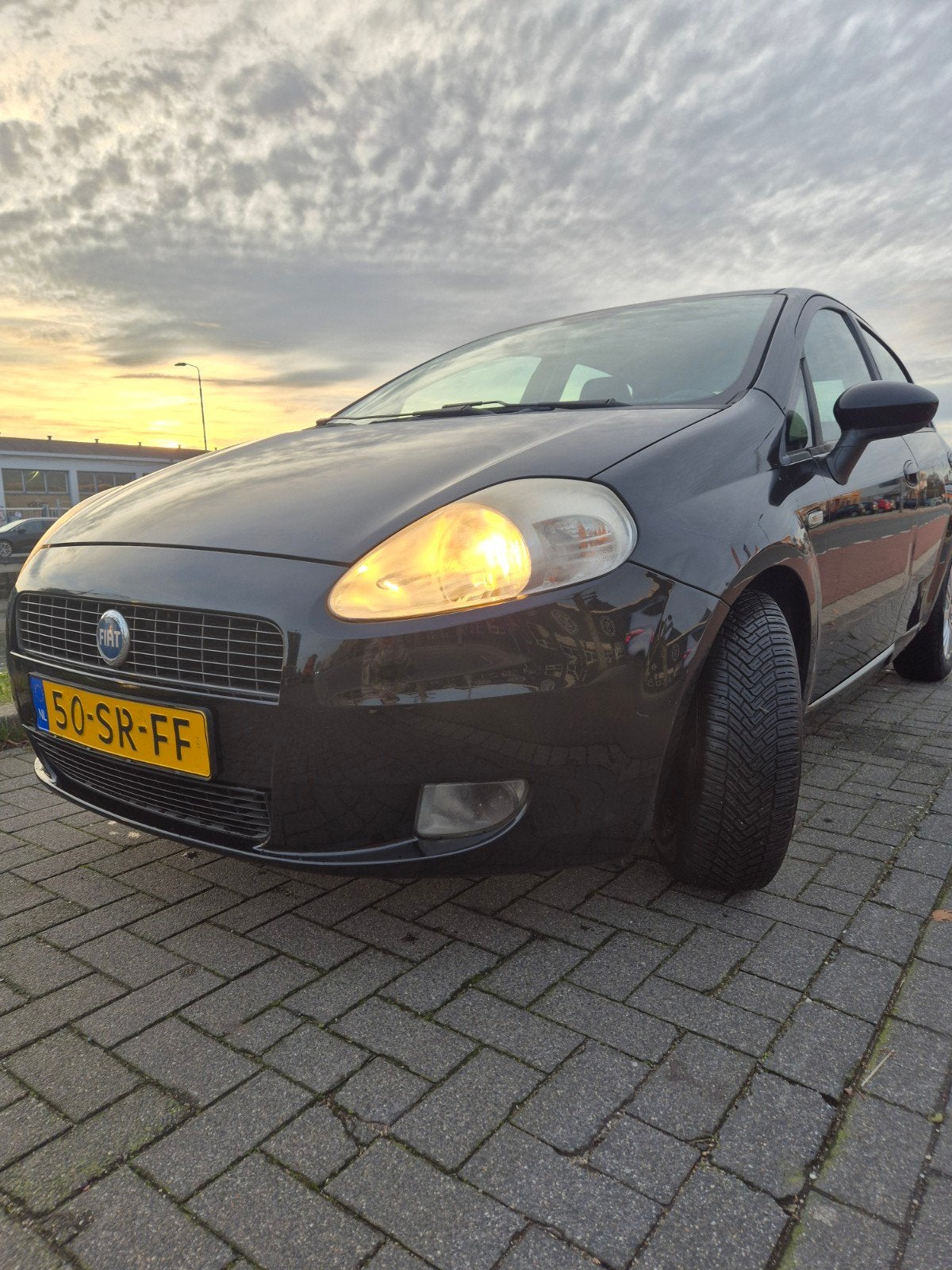 Fiat Punto 1.4 5DR 2006 Zwart, Voorwielaandrijving, 40 €/maand, 4 cilinders, 400 kg