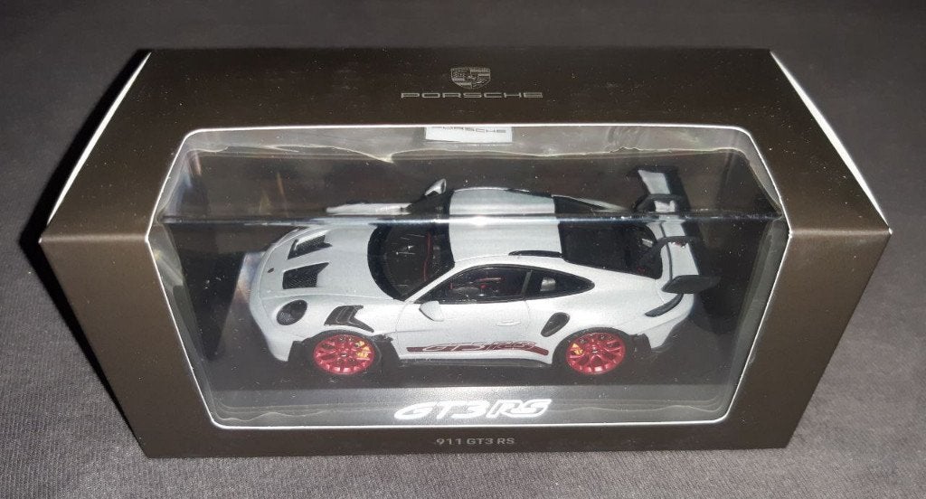 Spark 1:43 Porsche 911 GT3 RS Ice grey pyro red, Hobby en Vrije tijd, Verzenden, Nieuw, Auto, Overige merken