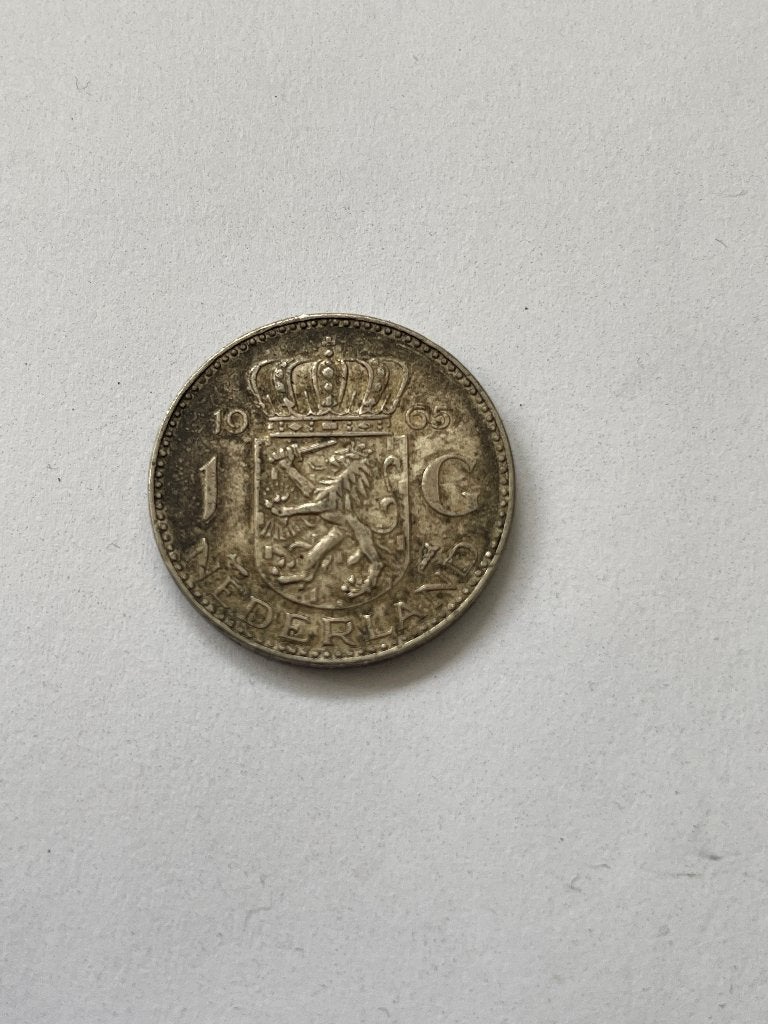 1 Gulden Koningin Juliana 1965 Zilver, Postzegels en Munten, Munten | Nederland, 1 gulden, Koningin Juliana, Zilver, Ophalen of Verzenden