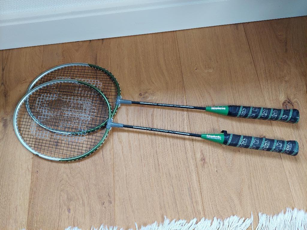 Tennis-badmington rackets, tas, balhouder, grip, Ophalen of Verzenden, Gebruikt, Racket, Overige merken