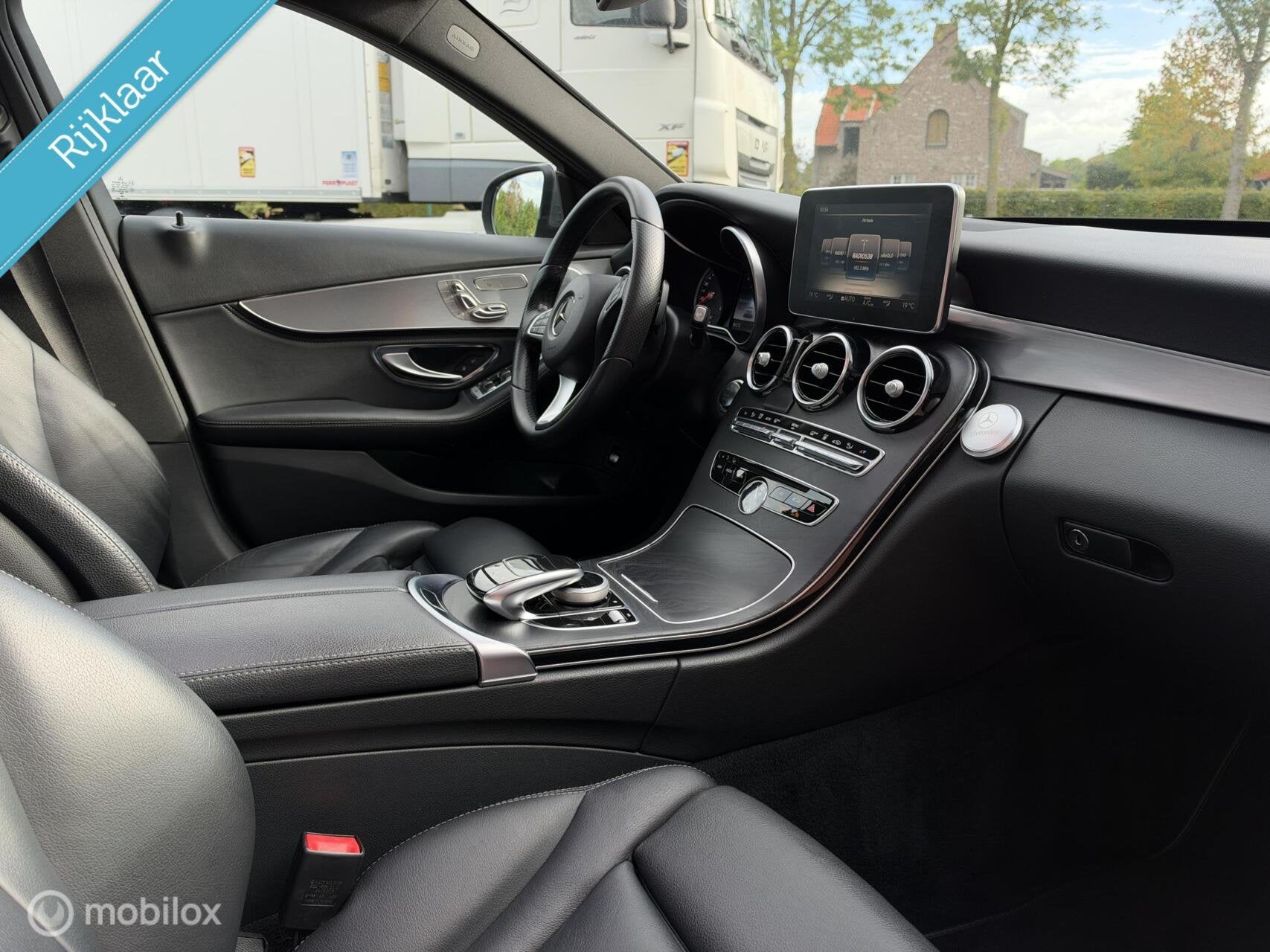 Mercedes C-klasse C350 e Panorama Leder Burmester Memory Led, Auto's, Achterwielaandrijving, Gebruikt, Leder, Bedrijf