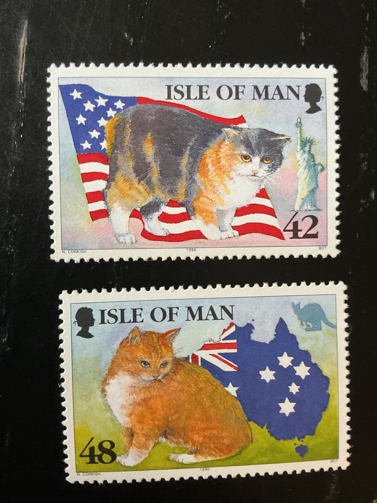Isle of Man postzegels - Katten (1996), Ophalen of Verzenden, Postfris