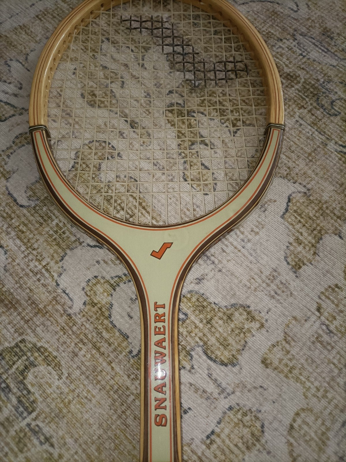 Vintage Snauwaert Tennisracket L-4 - Houten Racket, Ophalen of Verzenden, Zo goed als nieuw
