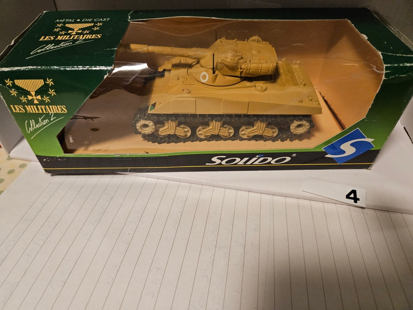 militaire voertuigen Solido nr 4, Ophalen of Verzenden, 1:50 of kleiner, Tank, Overige merken