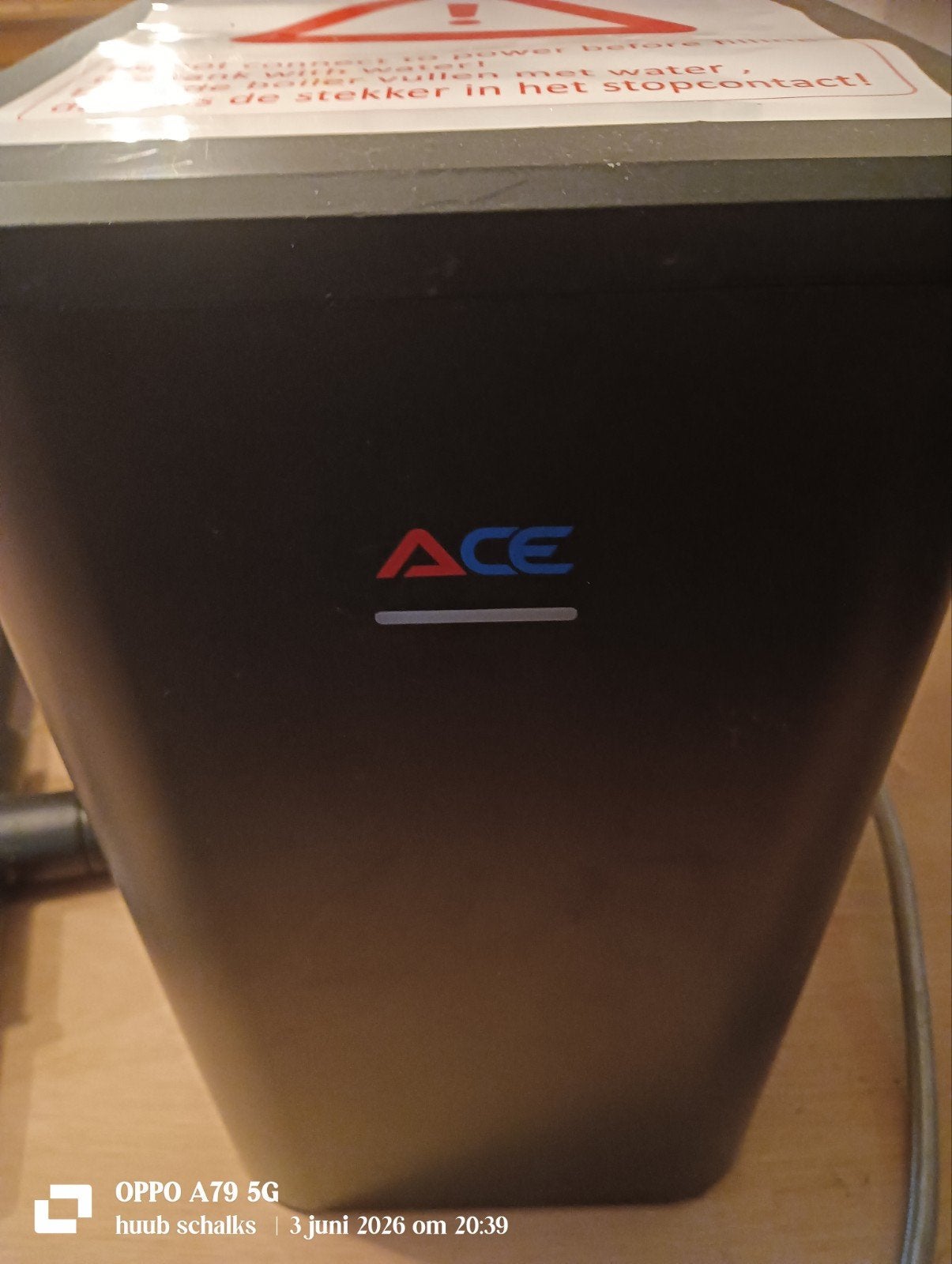 Unito ACE boil (ss)  Quooker en warm en koud water, Minder dan 20 liter, Ophalen, Boiler, Minder dan 3 jaar oud