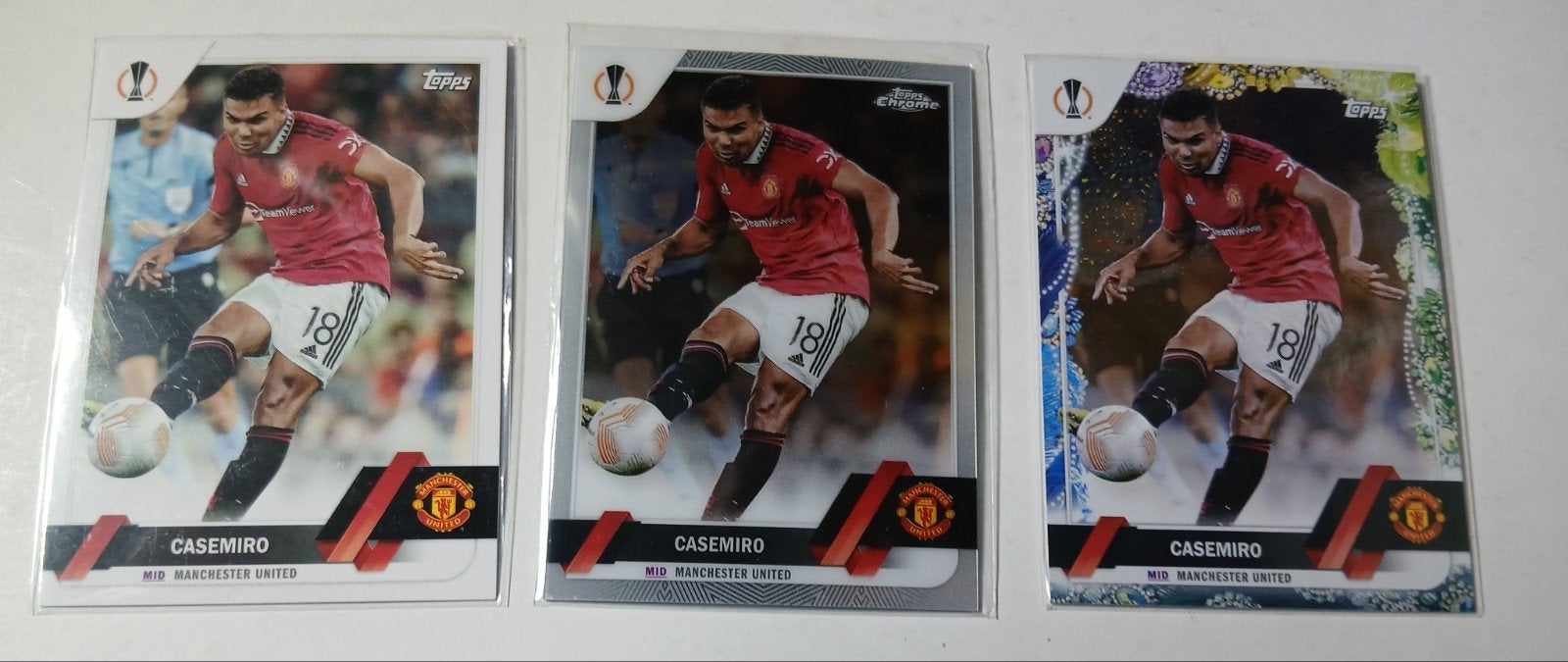 Casemiro Topps Chrome Europa League Voetbalkaarten, Ophalen of Verzenden, Zo goed als nieuw, Buitenlandse clubs, Spelerskaart