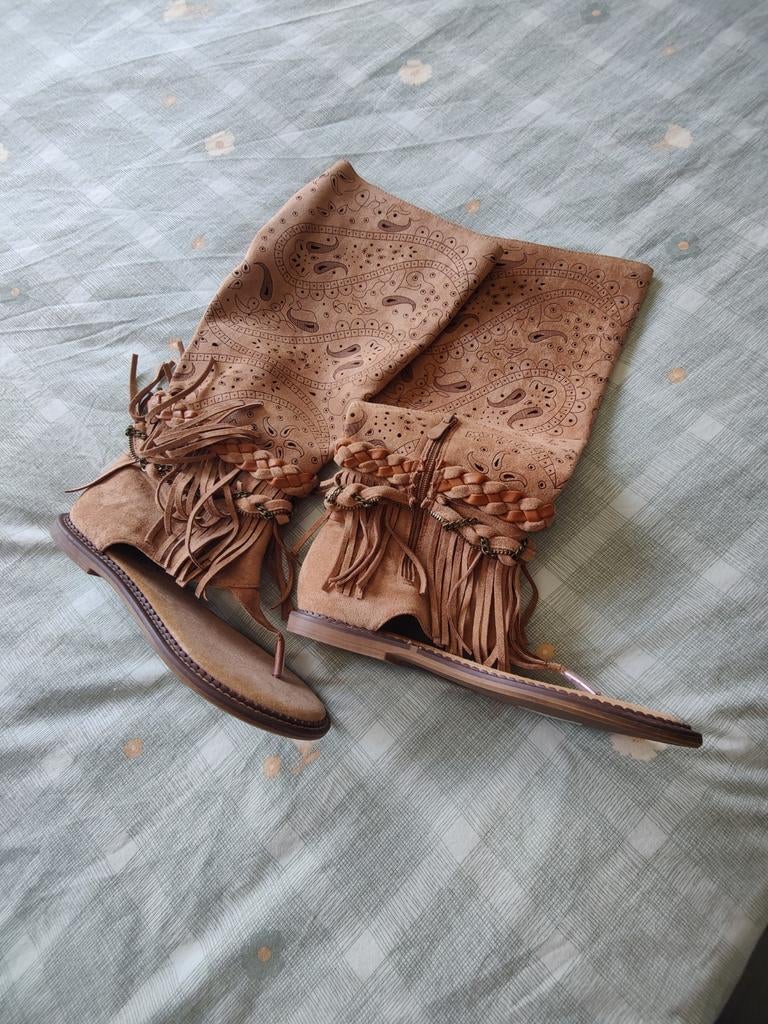 Mooie zomer laarzen/slipper maat 40, Ophalen, Zo goed als nieuw, Zwart, Hoge laarzen
