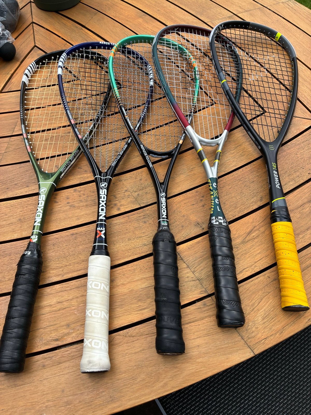 Squashrackets - Diverse modellen (5 stuks), Ophalen of Verzenden, Zo goed als nieuw