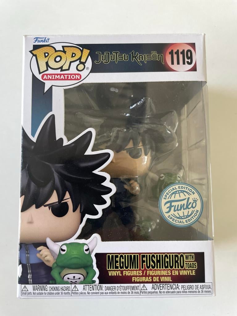 Funko Pop! Megumi Fushiguro met kikkers #1119, Ophalen of Verzenden, Zo goed als nieuw