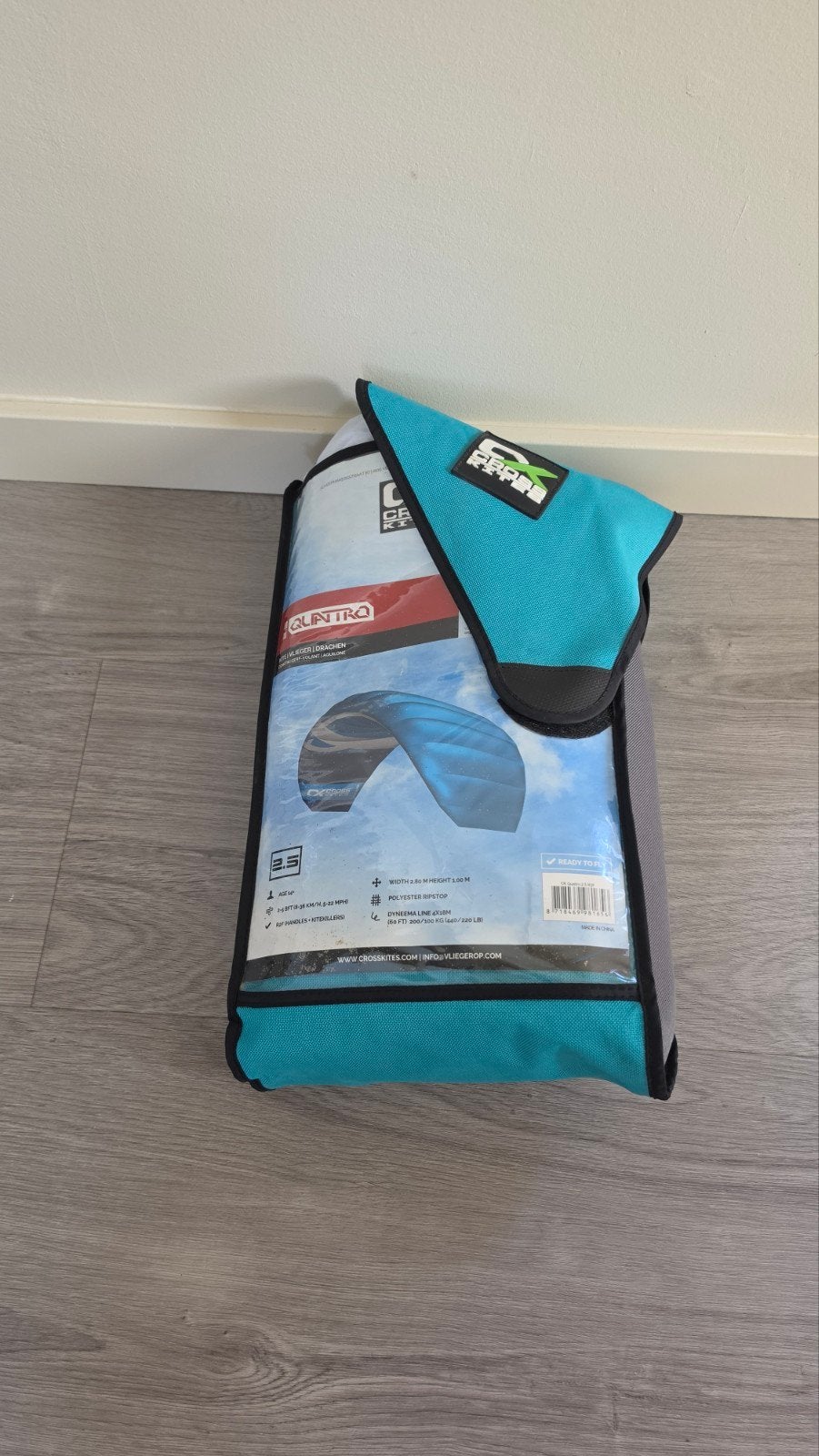 Cross kites CX Quattro 2,5m Powerkite z.g.a.n., Ophalen of Verzenden, Zo goed als nieuw