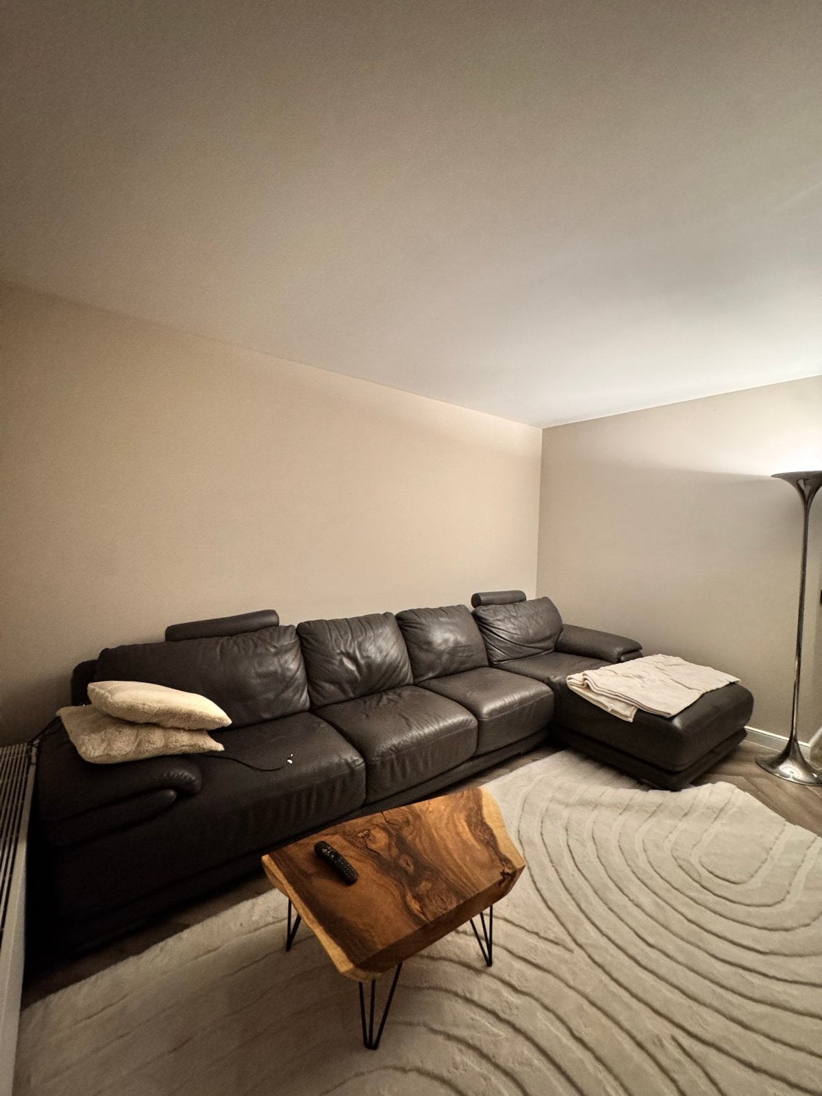 Leren Hoekbank met Chaise Longue - Comfortabel en Stijlvol, Ophalen, Gebruikt, Hoekbank, 300 cm of meer