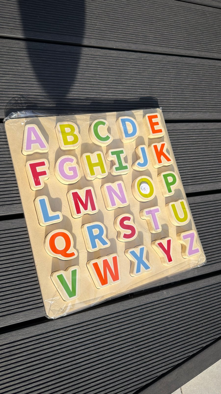 Houten Alfabet Puzzel - Educatief Speelgoed, Ophalen of Verzenden, Zo goed als nieuw, Knutselen