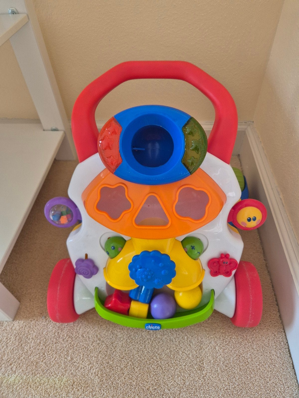 Chicco Loopauto met Muziek, Geluid en Insteekvormen, Ophalen, Gebruikt, Auto, Met wieltjes