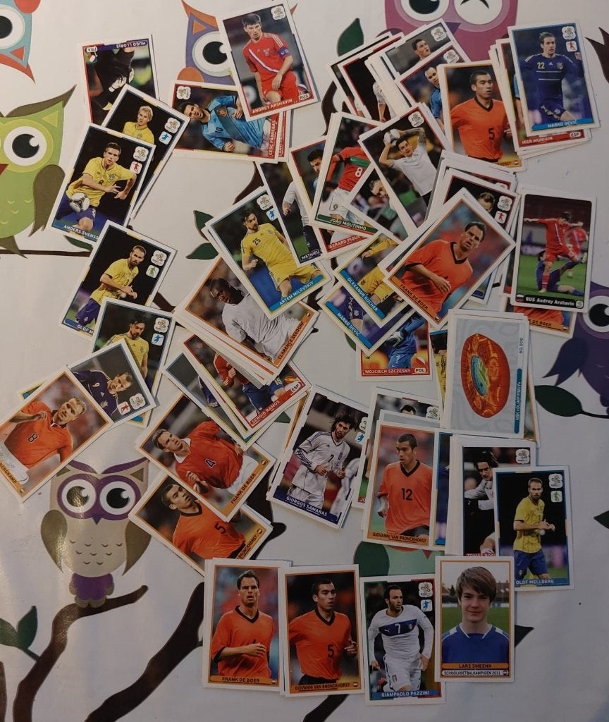 Panini voetbal plaatjes EK 2012, Ophalen of Verzenden, Zo goed als nieuw, Overige binnenlandse clubs, Poster, Plaatje of Sticker