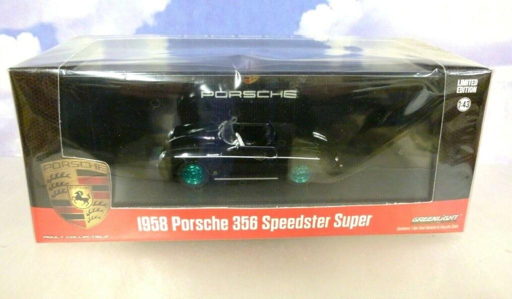 1958 Porsche 356 Speedster Super - Greenlight - Limited, Hobby en Vrije tijd, Modelauto's | 1:43, Ophalen of Verzenden, Nieuw